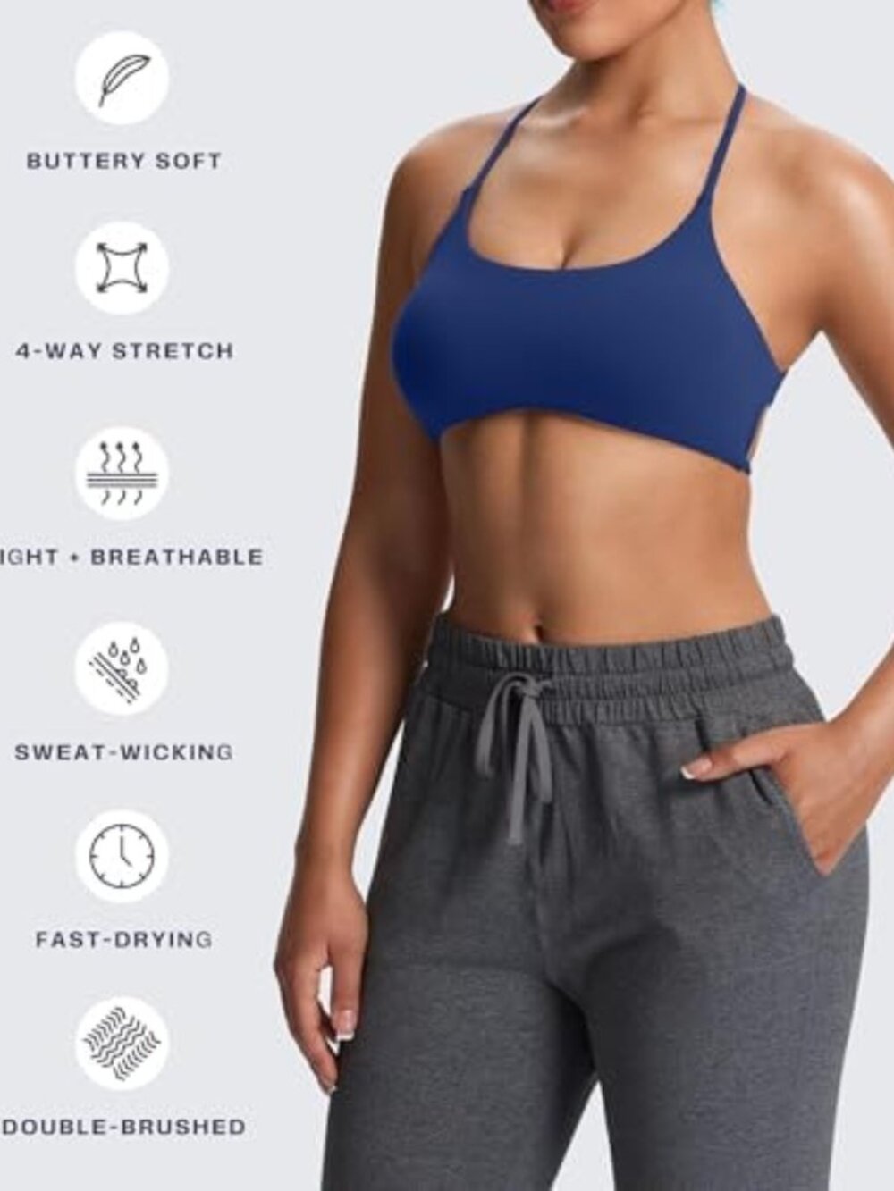 Trinity Ivy Low Impact Sports Bra - Comfortable, Stylish Activewear for Workouts - Picture 4 of 5